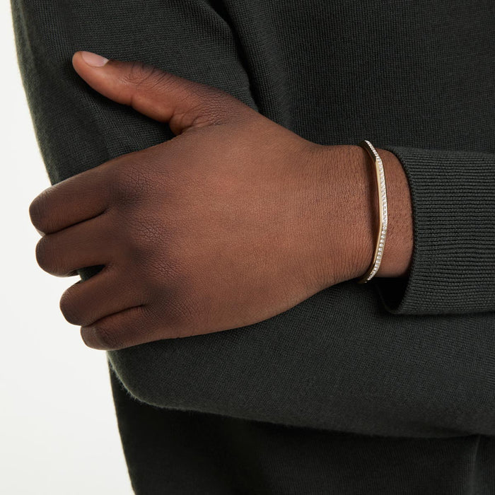 Swarovski Dextera Bangle Bracelet in Yellow Tone Plate