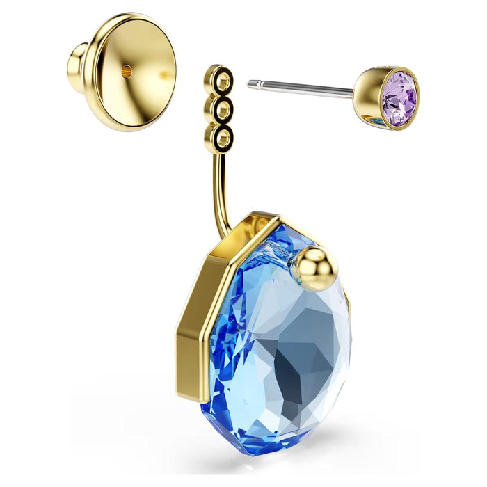 Swarovski Gema Jacket Earrings in Yellow Tone Plate