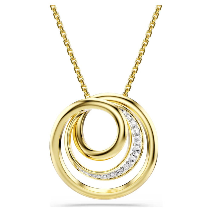 Swarovski Hyperbola Necklace in Yellow Tone Plate