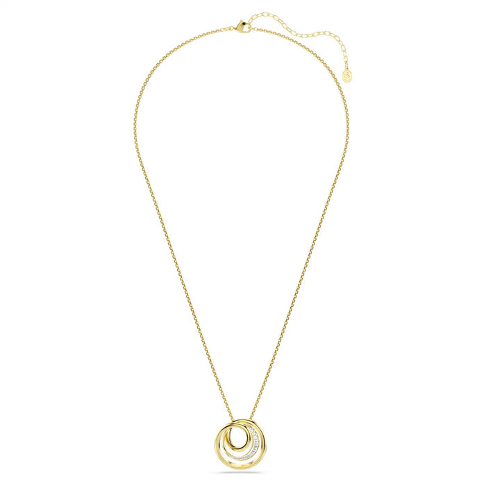Swarovski Hyperbola Necklace in Yellow Tone Plate