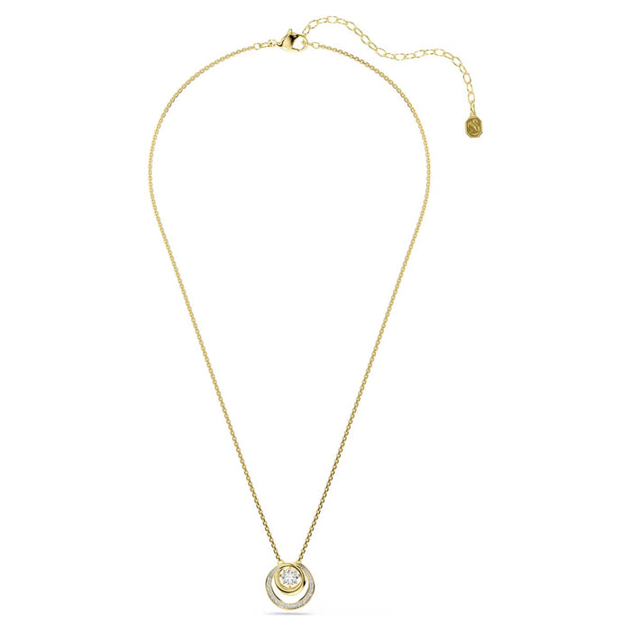 Swarovski Hyperbola Necklace in Yellow Tone Plate