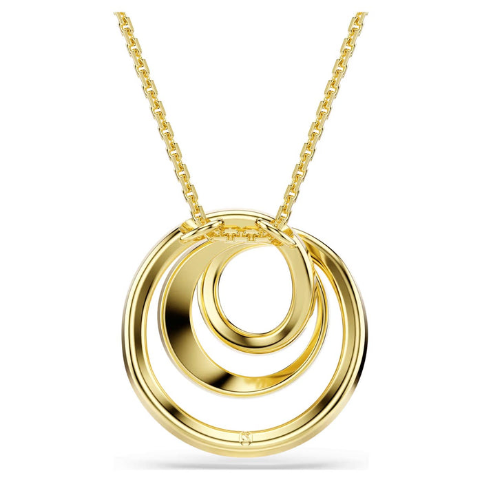 Swarovski Hyperbola Necklace in Yellow Tone Plate