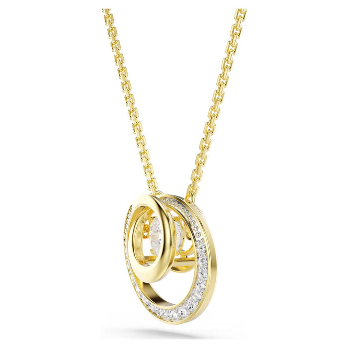 Swarovski Hyperbola Necklace in Yellow Tone Plate