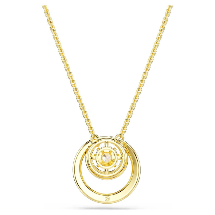 Swarovski Hyperbola Necklace in Yellow Tone Plate