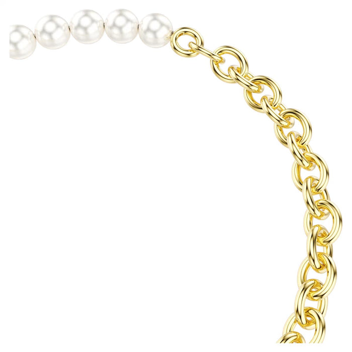 Swarovski Idyllia Crystal Pear Bracelet in Yellow Tone Plate