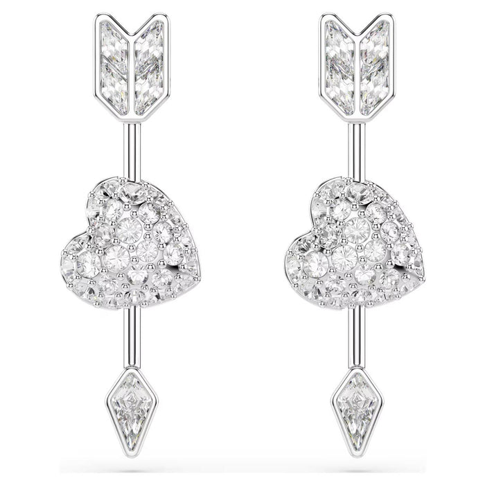 Swarovski Idyllia Heart and Arrow Drop Earrings