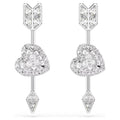 Swarovski Idyllia Heart and Arrow Drop Earrings