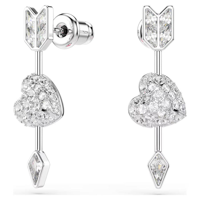 Swarovski Idyllia Heart and Arrow Drop Earrings