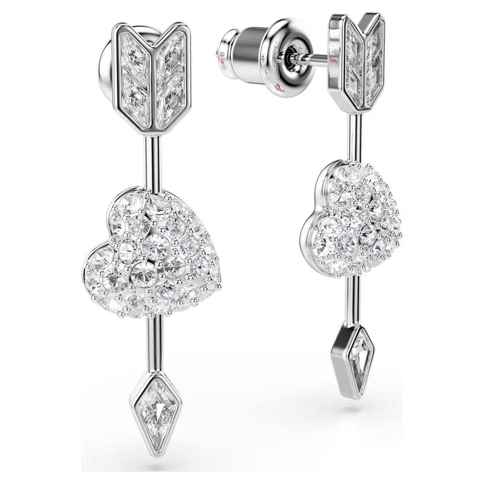 Swarovski Idyllia Heart and Arrow Drop Earrings
