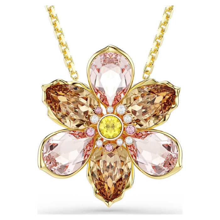 Swarovski Idyllia Necklace in Yellow Tone Plate