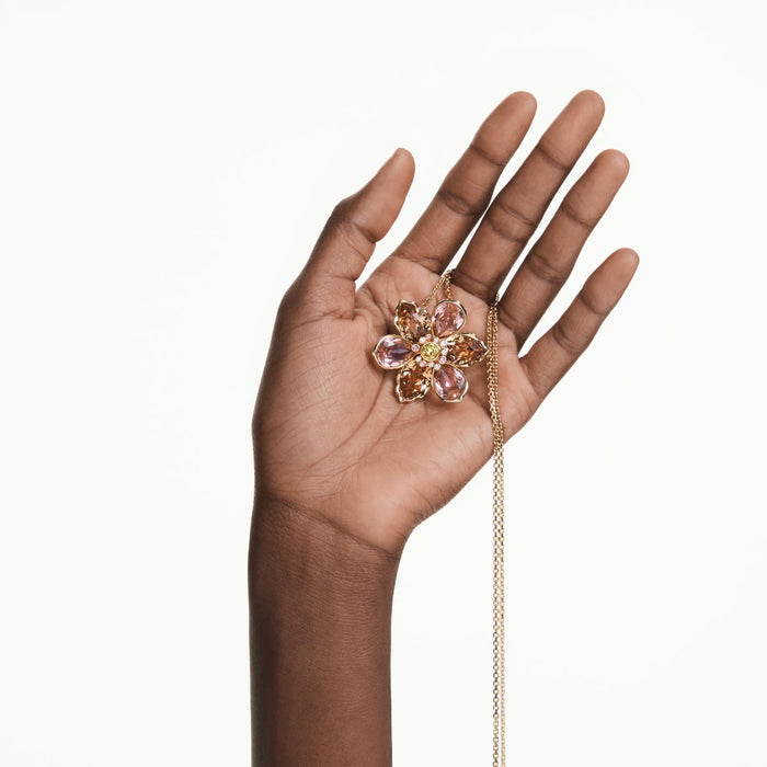 Swarovski Idyllia Necklace in Yellow Tone Plate