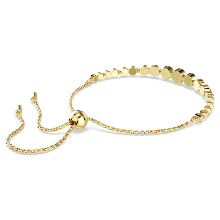 Swarovski Imber Bezel Bolo Bracelet in Yellow Tone Plate