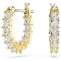 Swarovski Matrix Vittore Hoop Earrings in Yellow Tone Plate