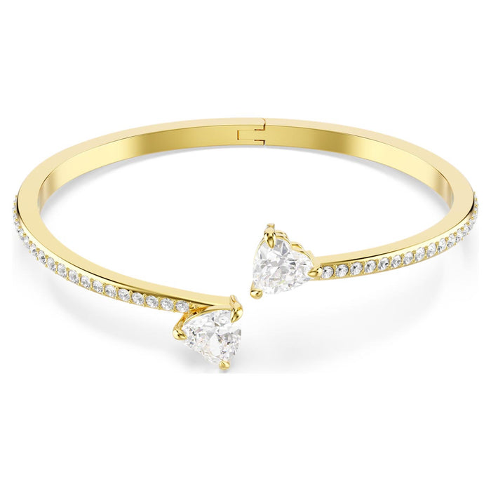 Swarovski Mesmera Bangle Bracelet in Yellow Tone Plate