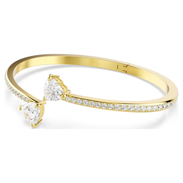 Swarovski Mesmera Bangle Bracelet in Yellow Tone Plate