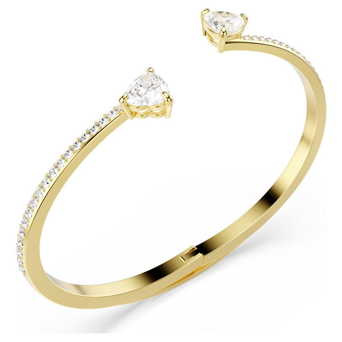 Swarovski Mesmera Bangle Bracelet in Yellow Tone Plate