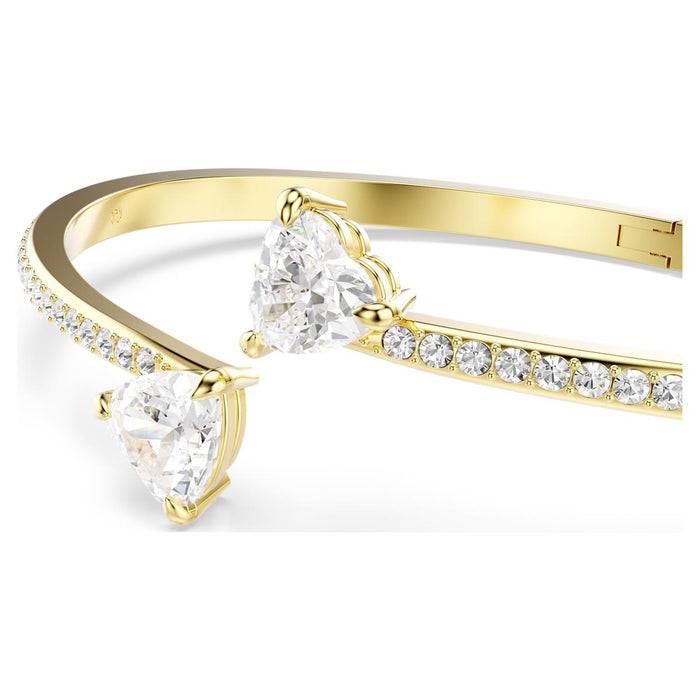 Swarovski Mesmera Bangle Bracelet in Yellow Tone Plate