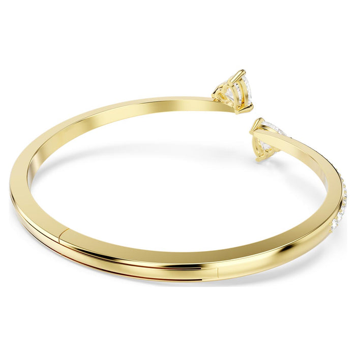 Swarovski Mesmera Bangle Bracelet in Yellow Tone Plate