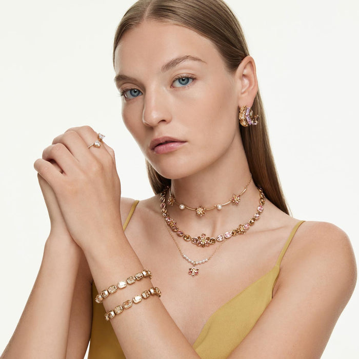 Swarovski Millenia Bracelet in Yellow Tone Plate