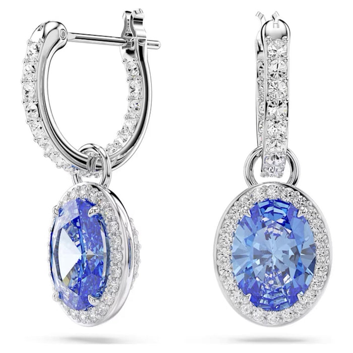 Swarovski Oval Blue Constella Drop Earrings