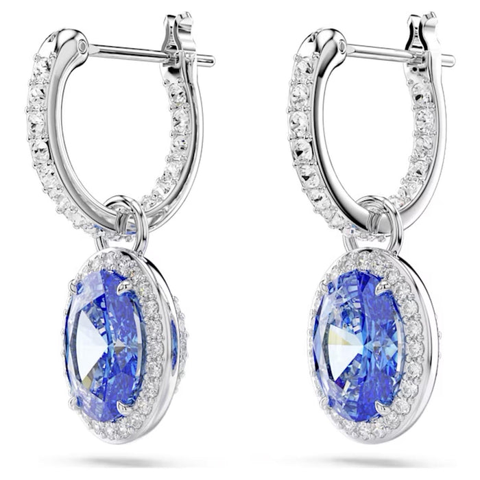 Swarovski Oval Blue Constella Drop Earrings
