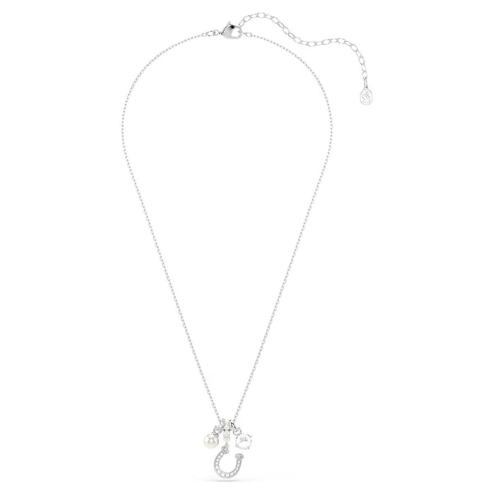 Swarovski Symbolica Horseshoe Necklace with Crystal Pearls