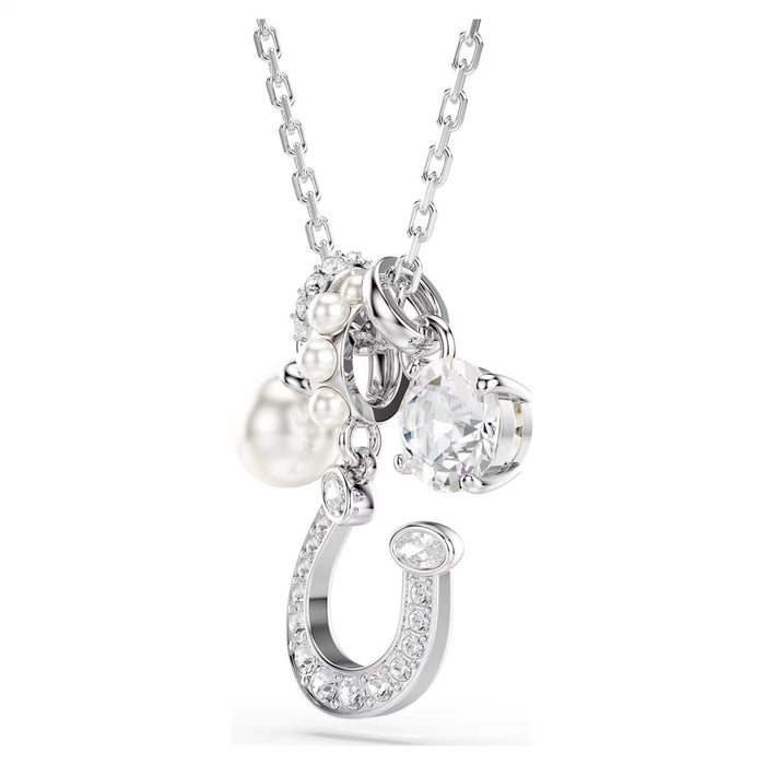 Swarovski Symbolica Horseshoe Necklace with Crystal Pearls
