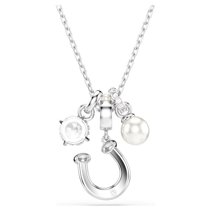 Swarovski Symbolica Horseshoe Necklace with Crystal Pearls