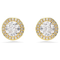Swarovski Una Stud Earring in Yellow Toned Metal