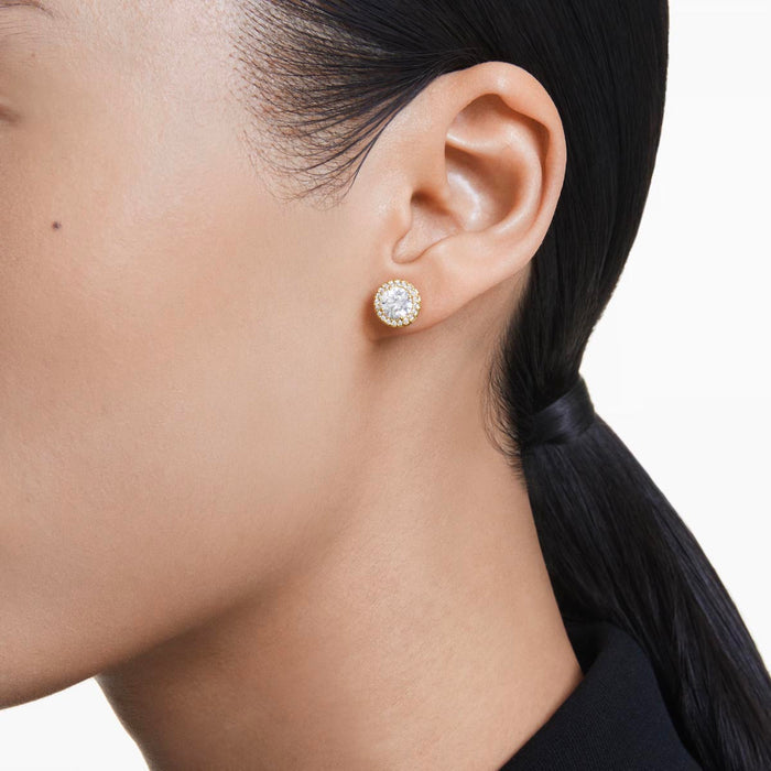 Swarovski Una Stud Earring in Yellow Toned Metal