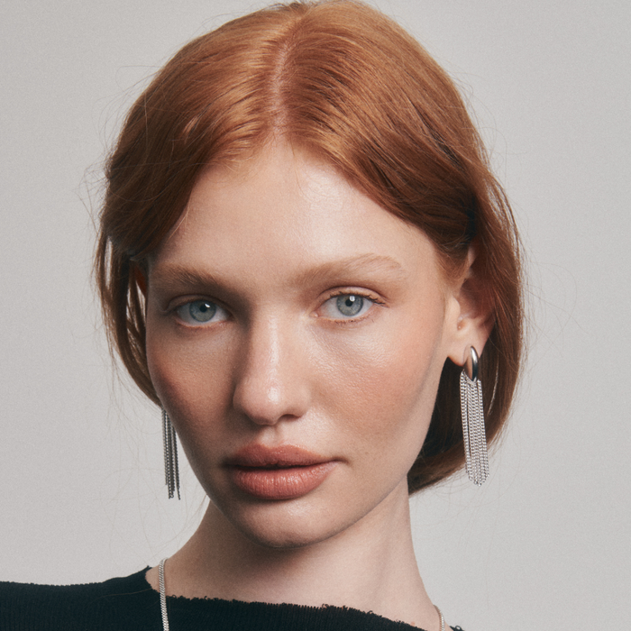 Sway Drop Earring- Silver