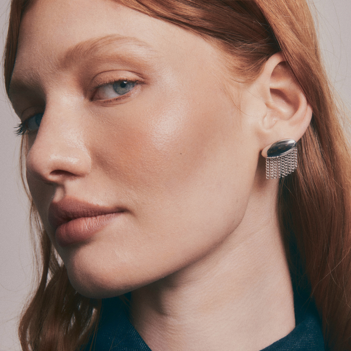 Sway Studs Earring - Silver