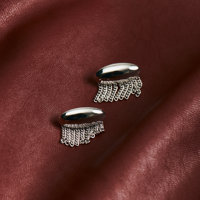 Sway Studs Earring - Silver