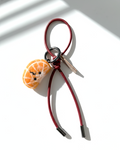 Tangerine Slice Wool Bag & Keychain Charm - Woobbi