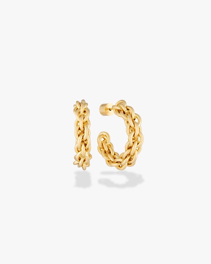 Tangled Chain Hoops
