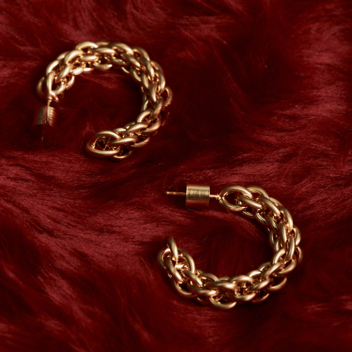 Tangled Chain Hoops