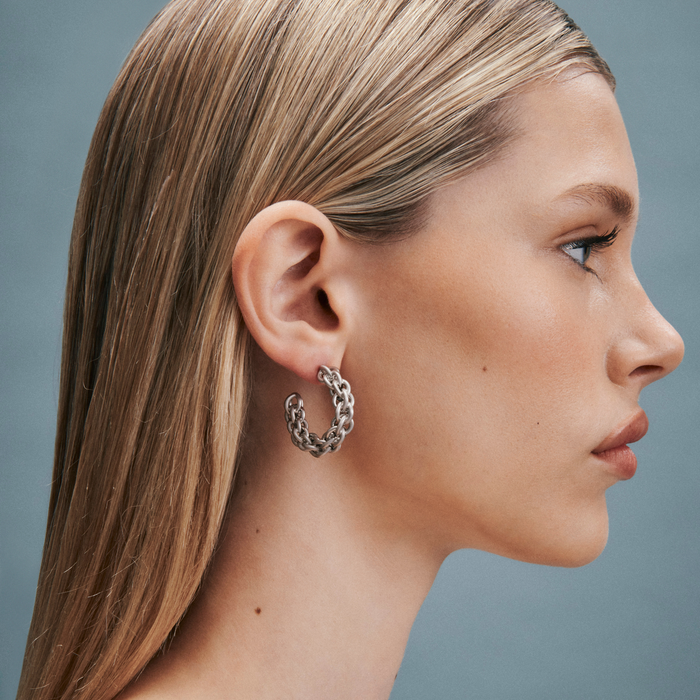 Tangled Chain Hoops