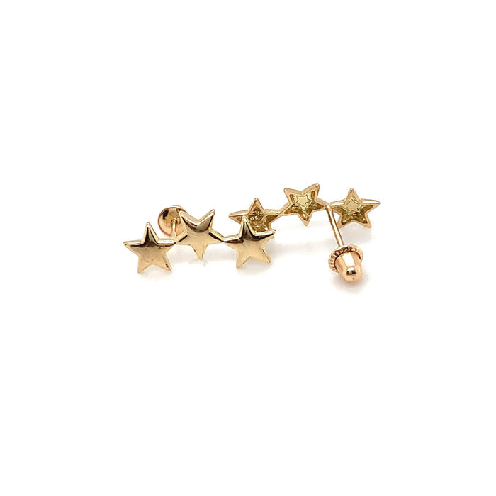 Three Stars Piercing in 18K Gold