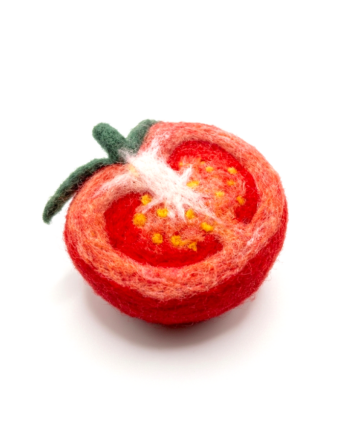 Tomato Wool Felt Fridge Magnet - Woobbi