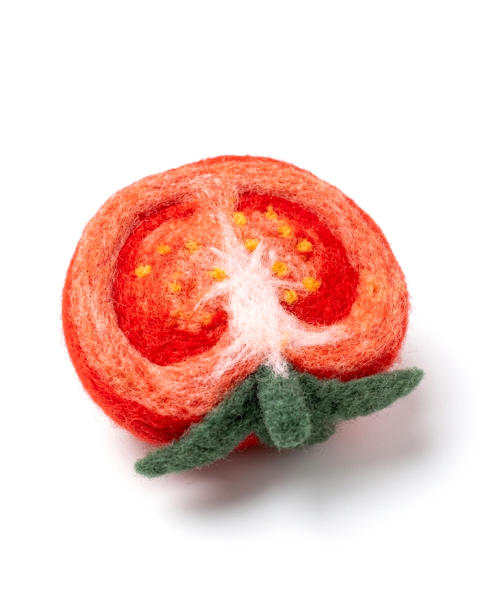 Tomato Wool Felt Fridge Magnet - Woobbi