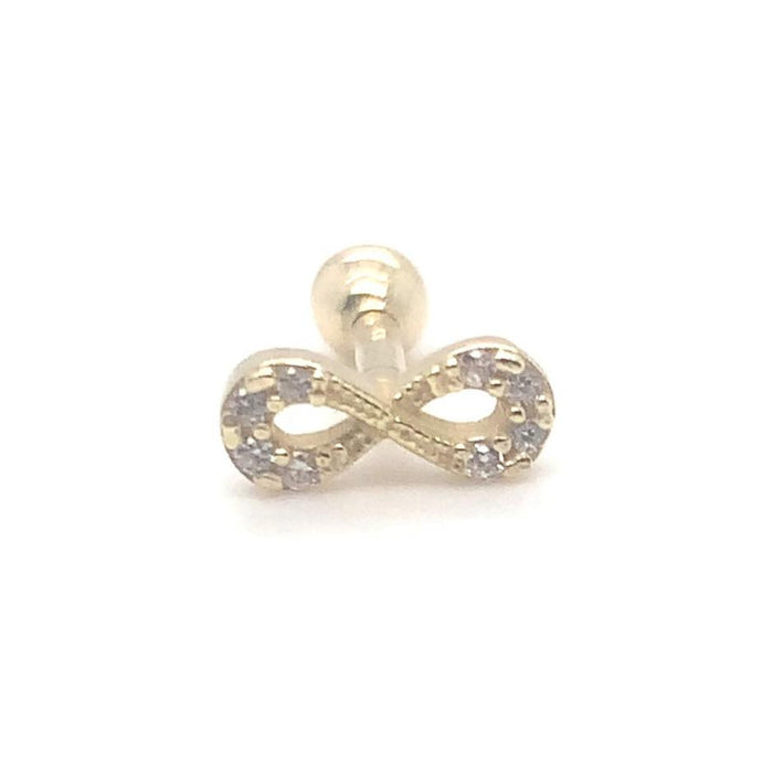 Tragus Infinity Piercing in 18K Gold