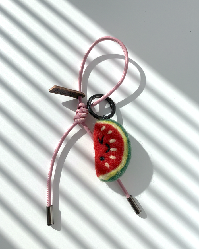 Watermelon Wool Bag & Keychain Charm - Woobbi