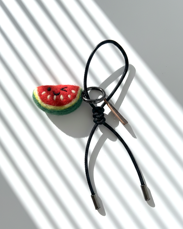 Watermelon Wool Bag & Keychain Charm - Woobbi