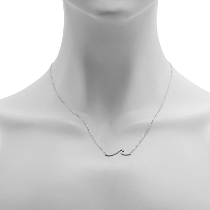Wave Necklace in Sterling Silver