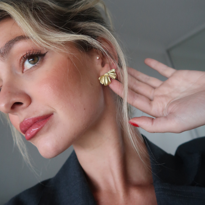Zara Bow Earrings (Gold & Silver)