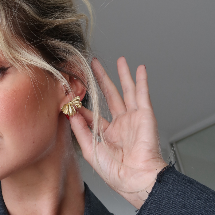 Zara Bow Earrings (Gold & Silver)