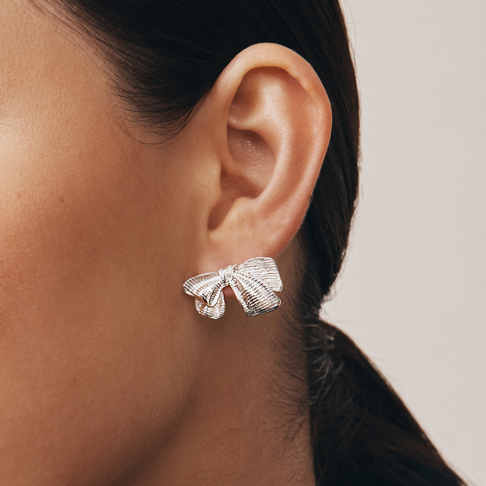 Zara Bow Earrings (Gold & Silver)